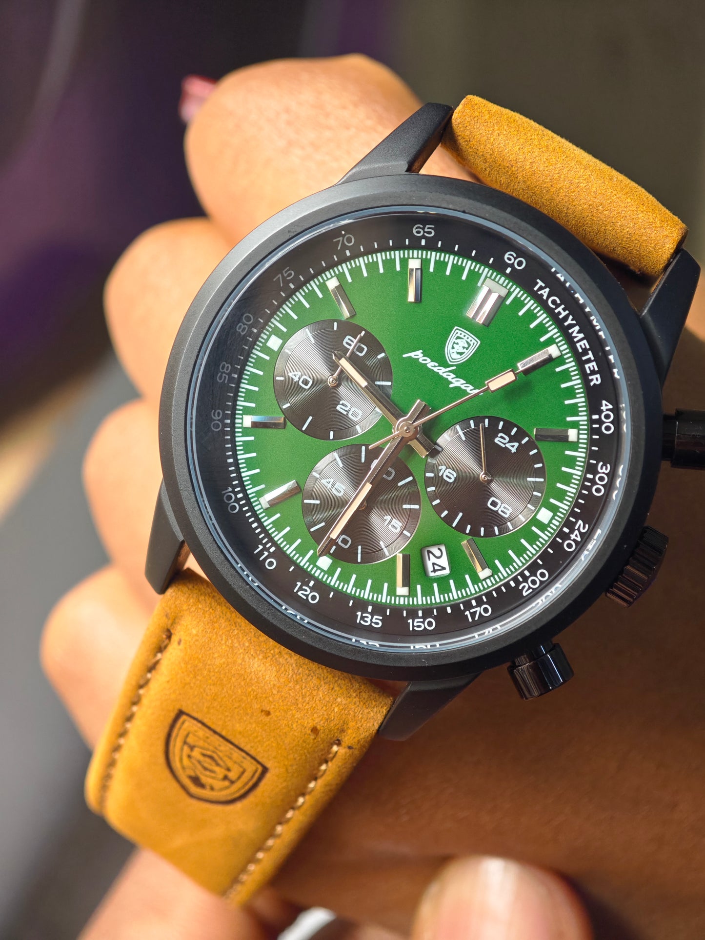 POEDAGAR ARISTOCRAT CHRONOGRAPH WATCH.
