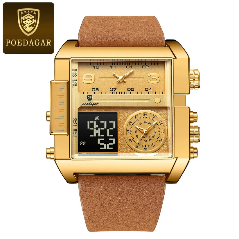 POEDAGAR 997 DUAL TIME WATCH