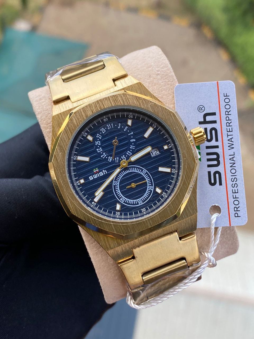 SWISH OCTAGONAL CHRONOGRAPH WATCH