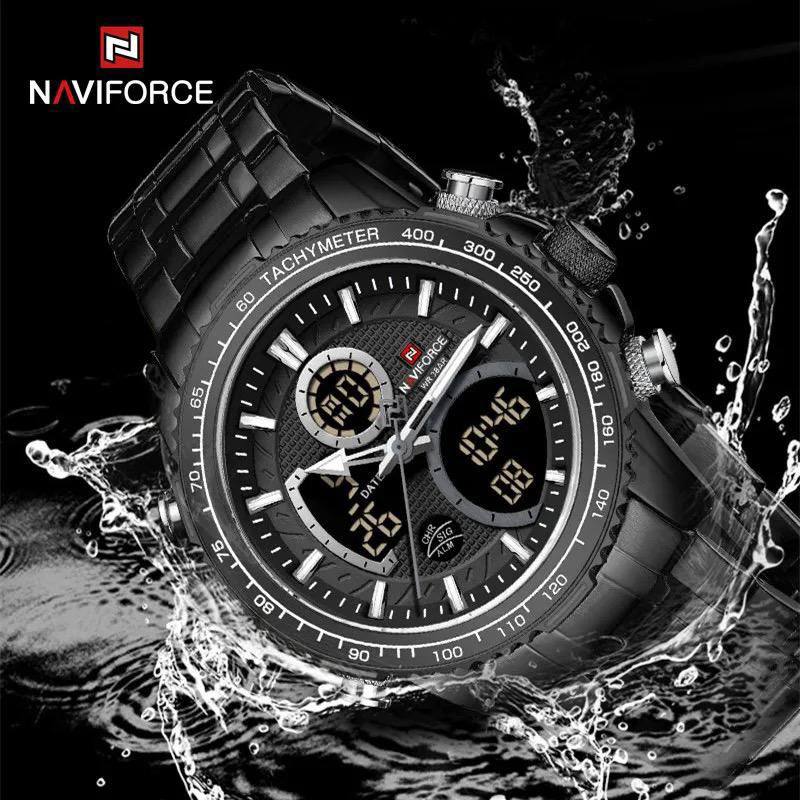 NAVIFORCE NF 9182 DUAL TIME WATCH.