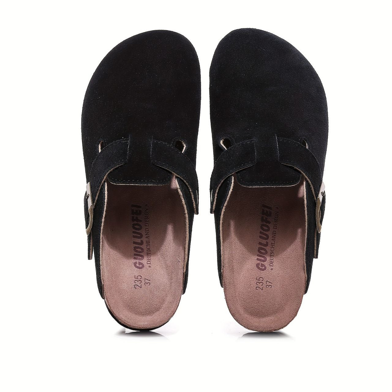 BUCKLE SUEDE CLASSIC CLOG MULES
