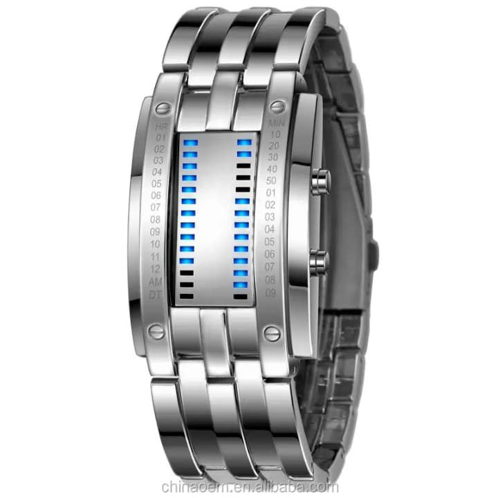SKMEI BINARY LED BRACELET WATCH