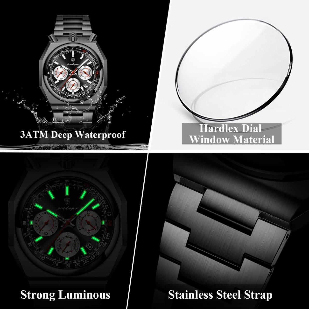 POEDAGAR DONOVAL CHRONOGRAPH WATCH
