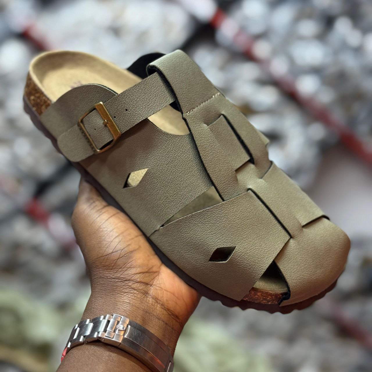 BRAIDED CLOG SANDALS