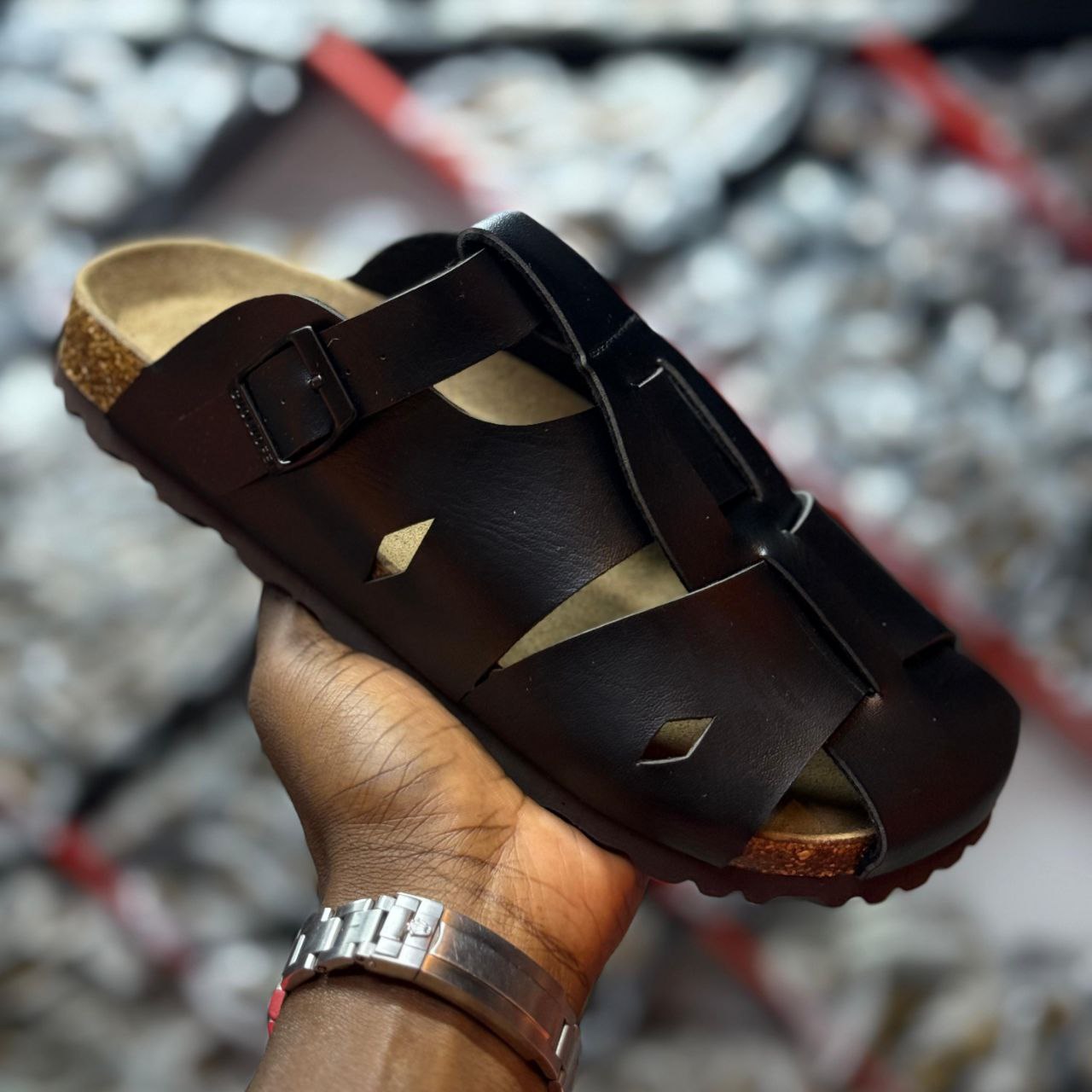 BRAIDED CLOG SANDALS