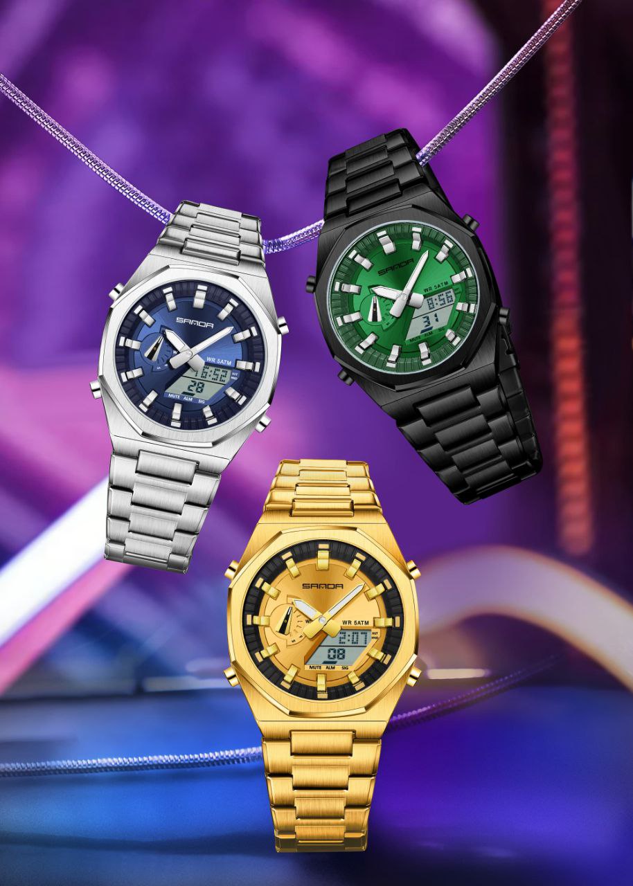 SANDA DUAL TIME WATCHES