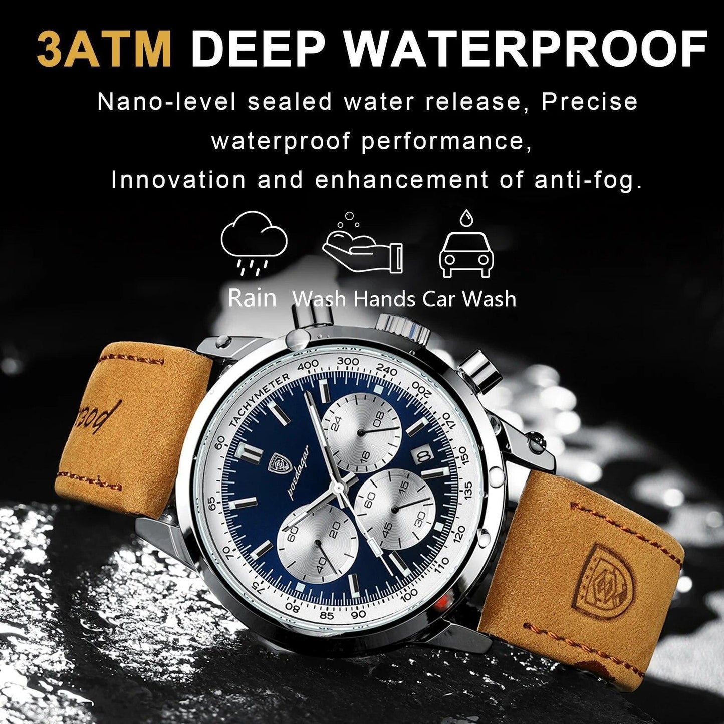 POEDAGAR ARISTOCRAT CHRONOGRAPH WATCH.