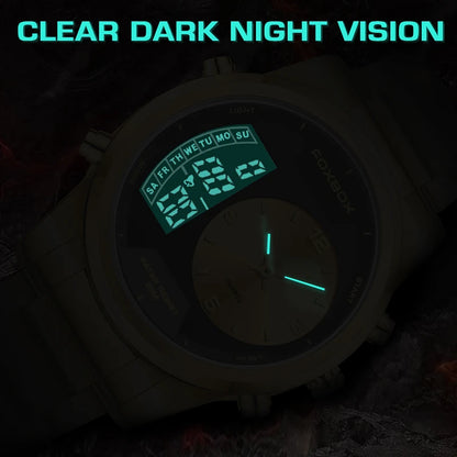FOXBOX FBOO58 DUAL TIME WATCH