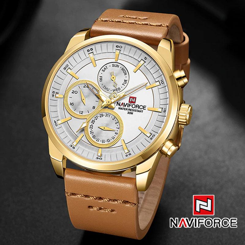 NAVIFORCE LEATHER CHRONOGRAPH WATCH NF 9148