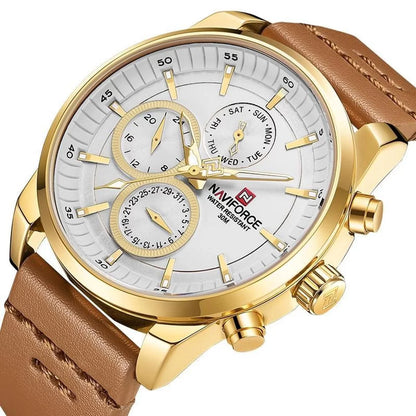NAVIFORCE LEATHER CHRONOGRAPH WATCH NF 9148