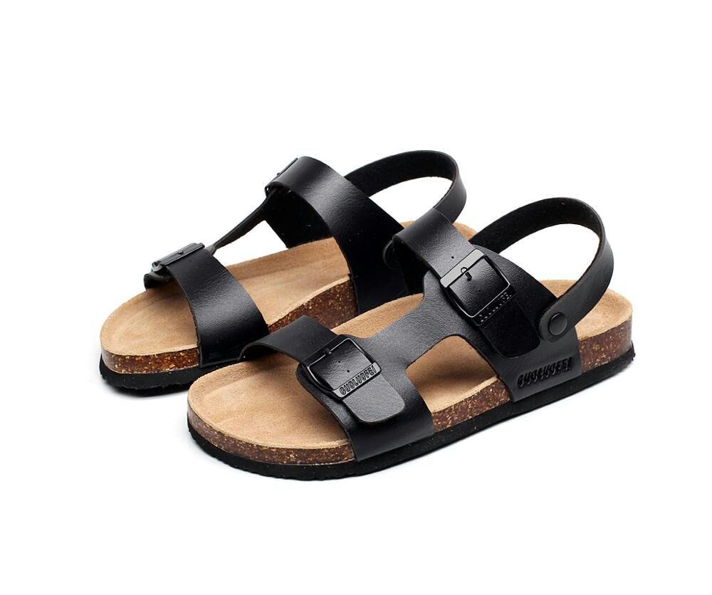 DOUBLE BUCKLE ENCLOSED SANDALS