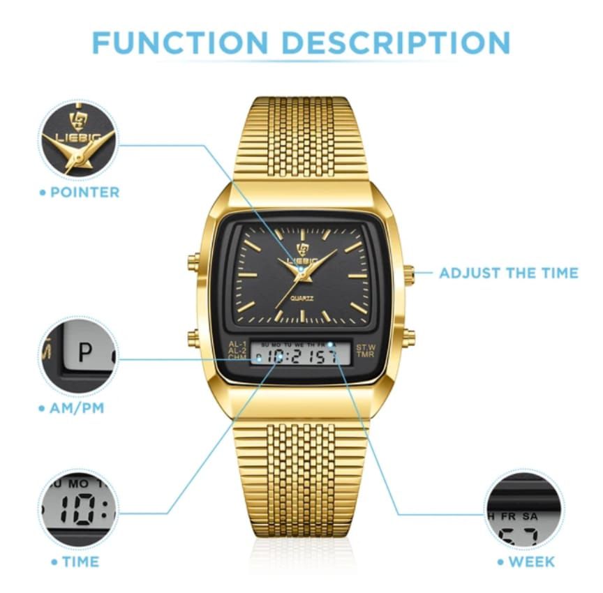 LIEBEG DUAL TIME WATCH