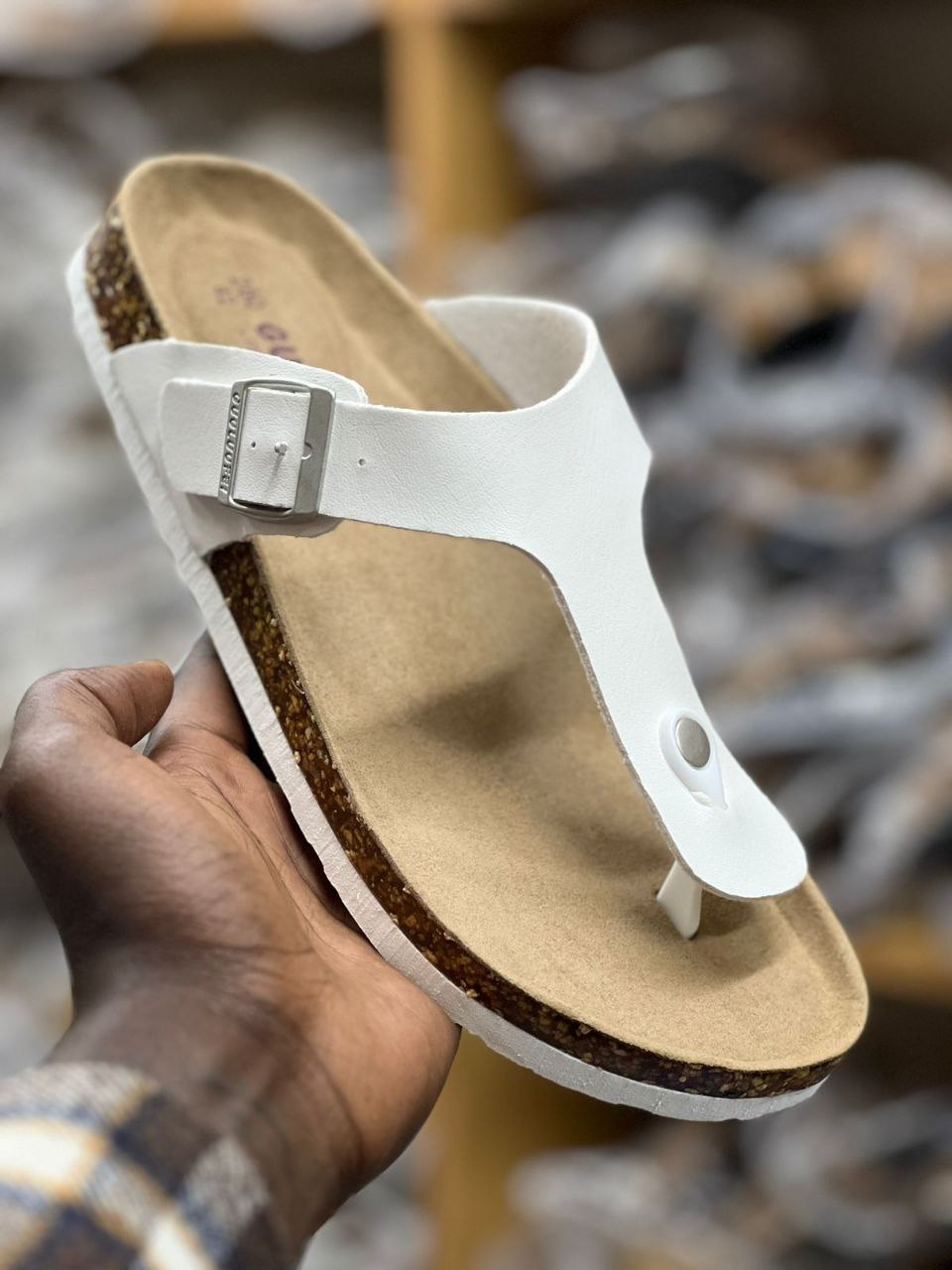BUCKLE CORK SANDALS