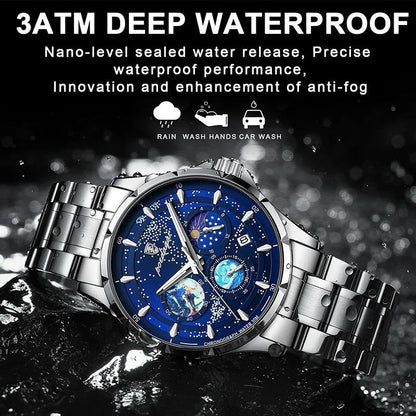 POEDAGAR SPATIAL DESIGN CHRONOGRAPH WATCH