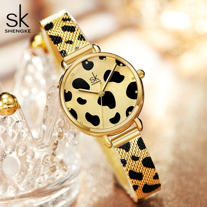 SK LEOPARD PRINT WATCH