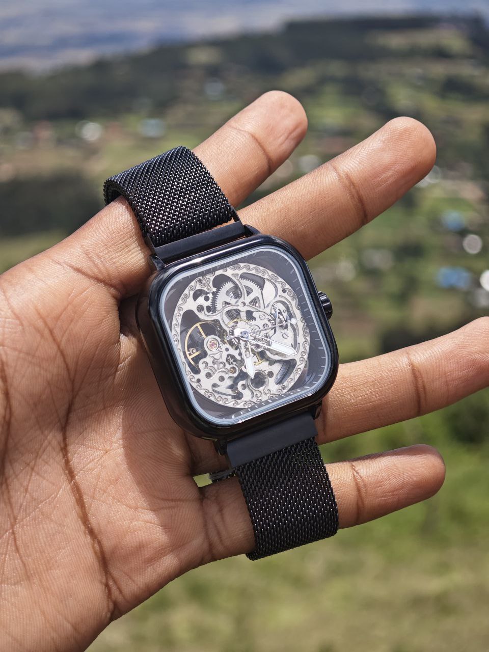 AUTOMATIC FORSINING TRANSPARENT SKELETON  WATCHES .