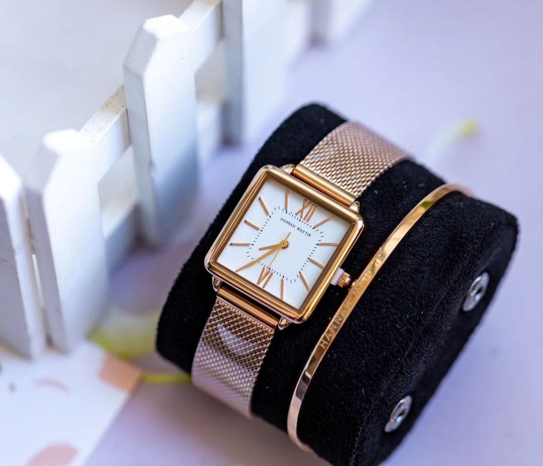 HM CUBE LADIES WATCH AND BRACELET