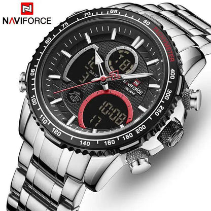 NAVIFORCE NF 9182 DUAL TIME WATCH.