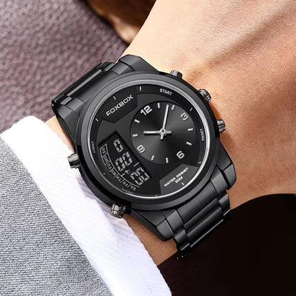 FOXBOX FBOO58 DUAL TIME WATCH