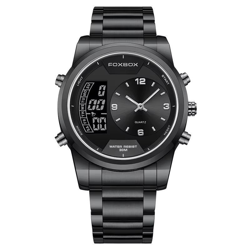 FOXBOX FBOO58 DUAL TIME WATCH