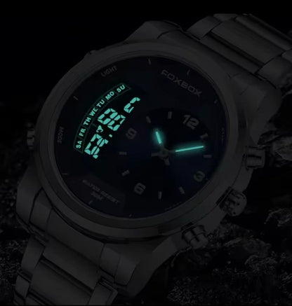 FOXBOX FBOO58 DUAL TIME WATCH