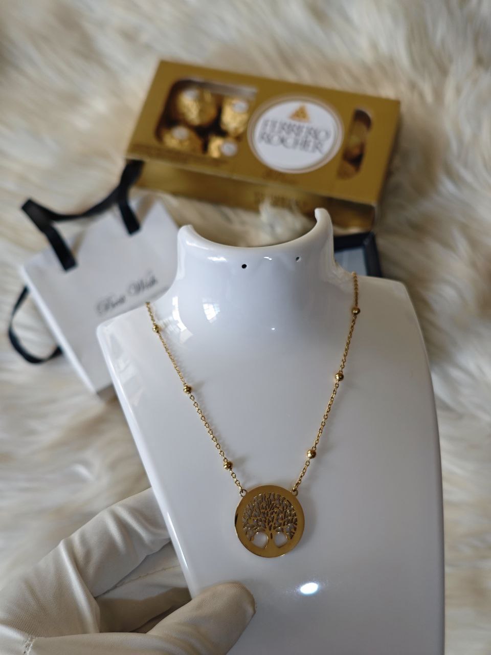 DIAMOND MINI TREE OF LIFE NECKLACE