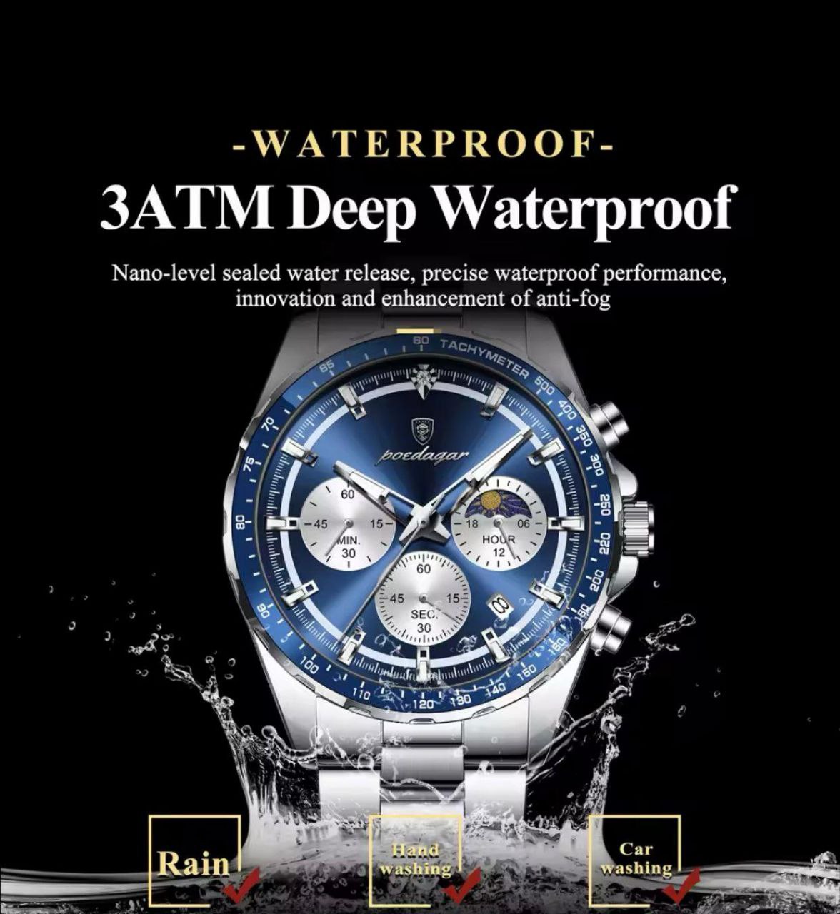 POEDAGAR 879 CHRONOGRAPH WATCH