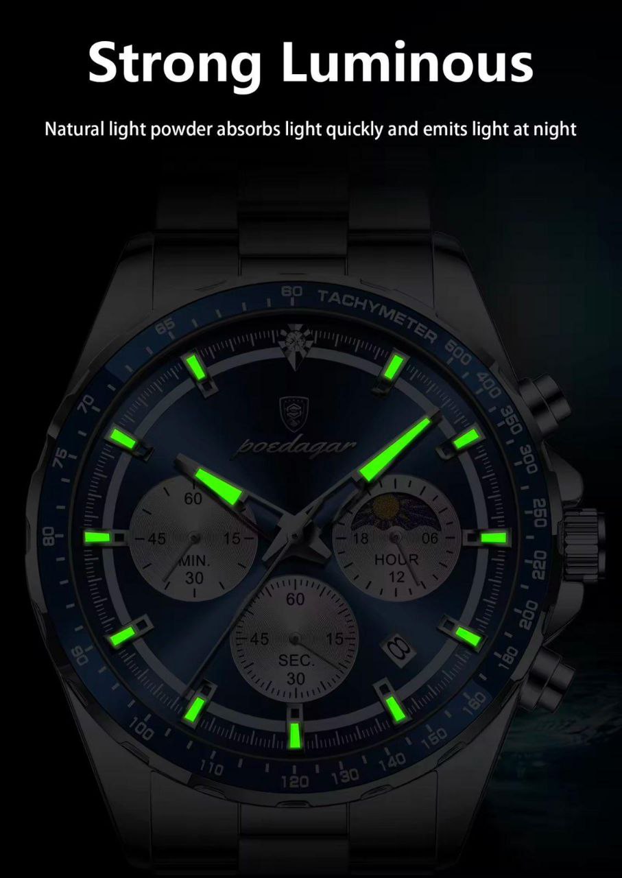 POEDAGAR 879 CHRONOGRAPH WATCH