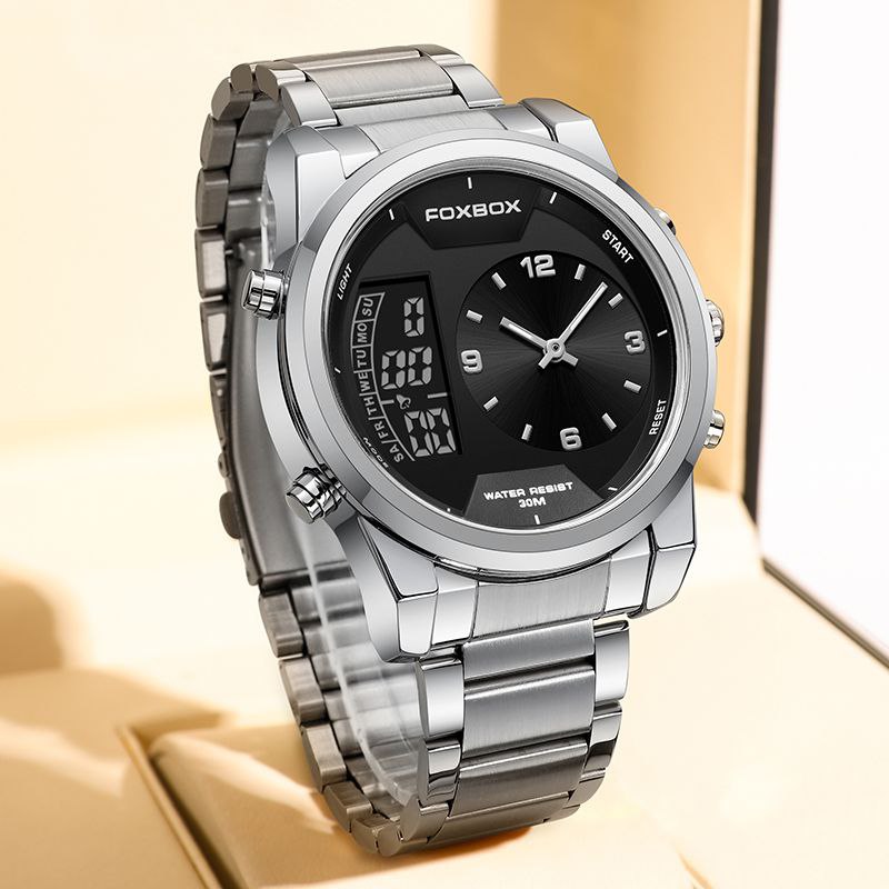 FOXBOX FBOO58 DUAL TIME WATCH