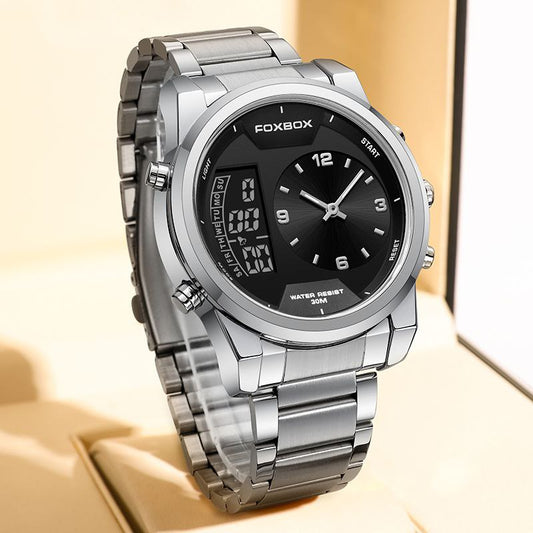 FOXBOX FBOO58 DUAL TIME WATCH