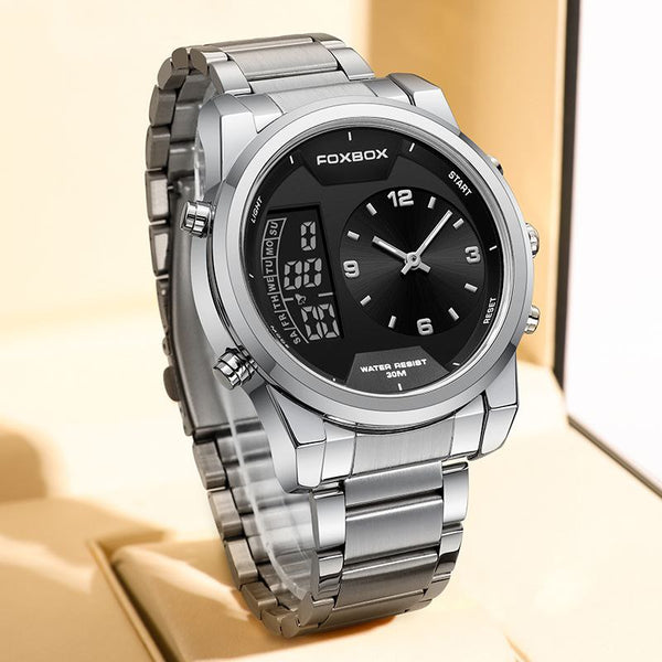 FOXBOX FBOO58 DUAL TIME WATCH