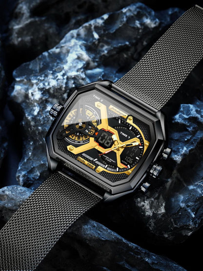 POEDAGAR E106 DUAL TIME WATCH