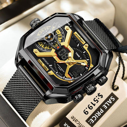 POEDAGAR E106 DUAL TIME WATCH