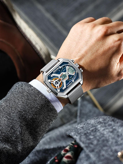 POEDAGAR E106 DUAL TIME WATCH