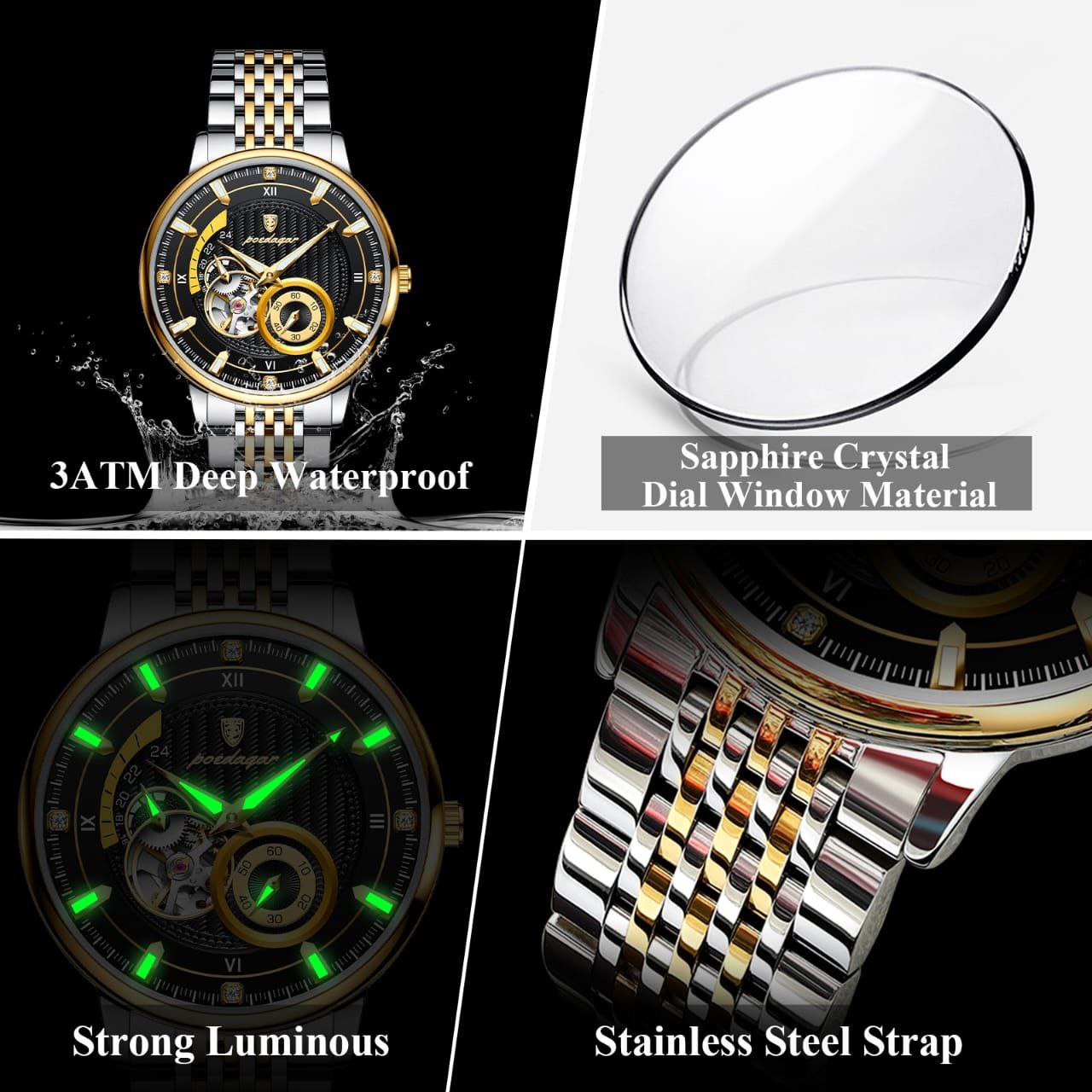 POEDAGAR 1416 MECHANICAL WATCH