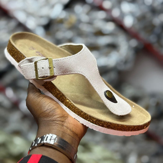 FLIP-FLOP SUEDE SANDALS