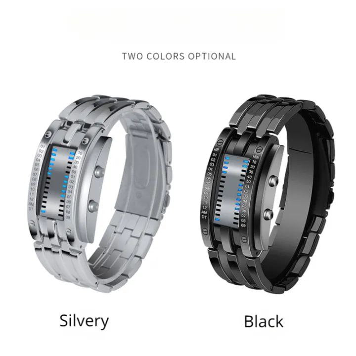 SKMEI BINARY LED BRACELET WATCH