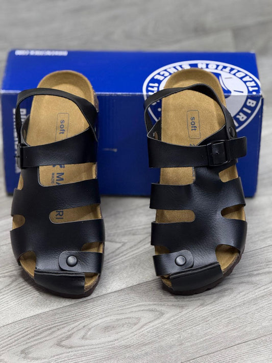 MAERKS  BUCKLE CORK SANDALS