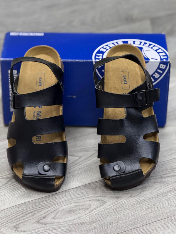MAERKS  BUCKLE CORK SANDALS