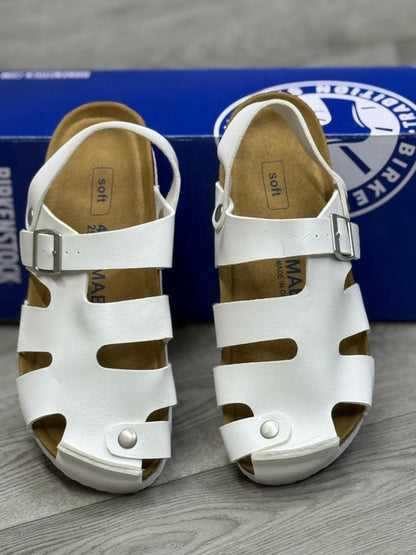 MAERKS  BUCKLE CORK SANDALS
