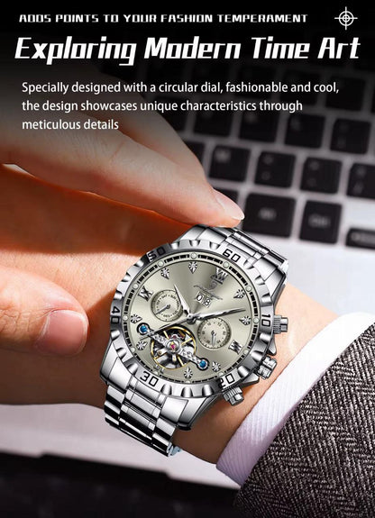 POEDAGAR 1418 AUTOMATIC WATCH.