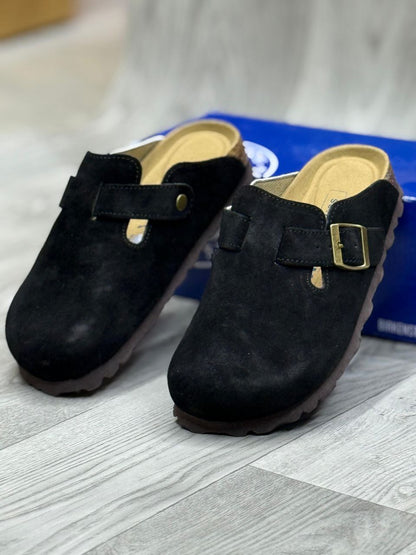 BUCKLE MAERKS CLOG MULES
