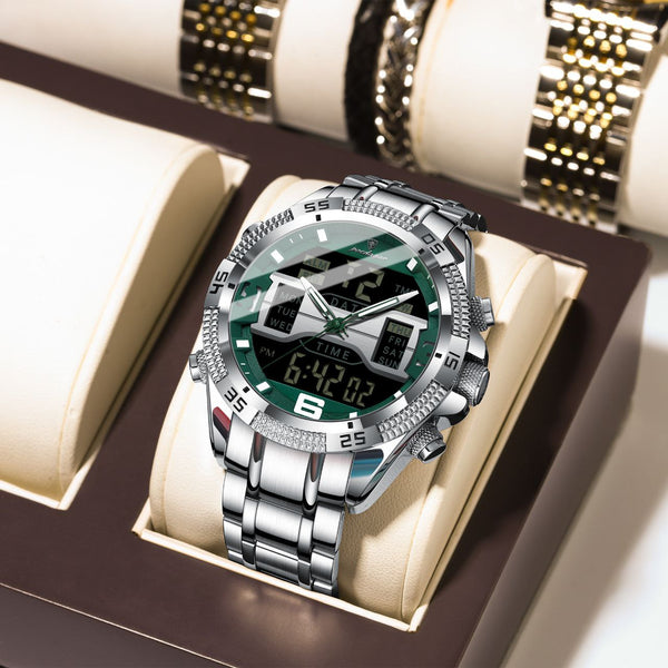 POEDAGAR 103 DUAL TIME WATCH
