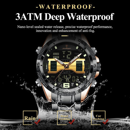 POEDAGAR 103 DUAL TIME WATCH