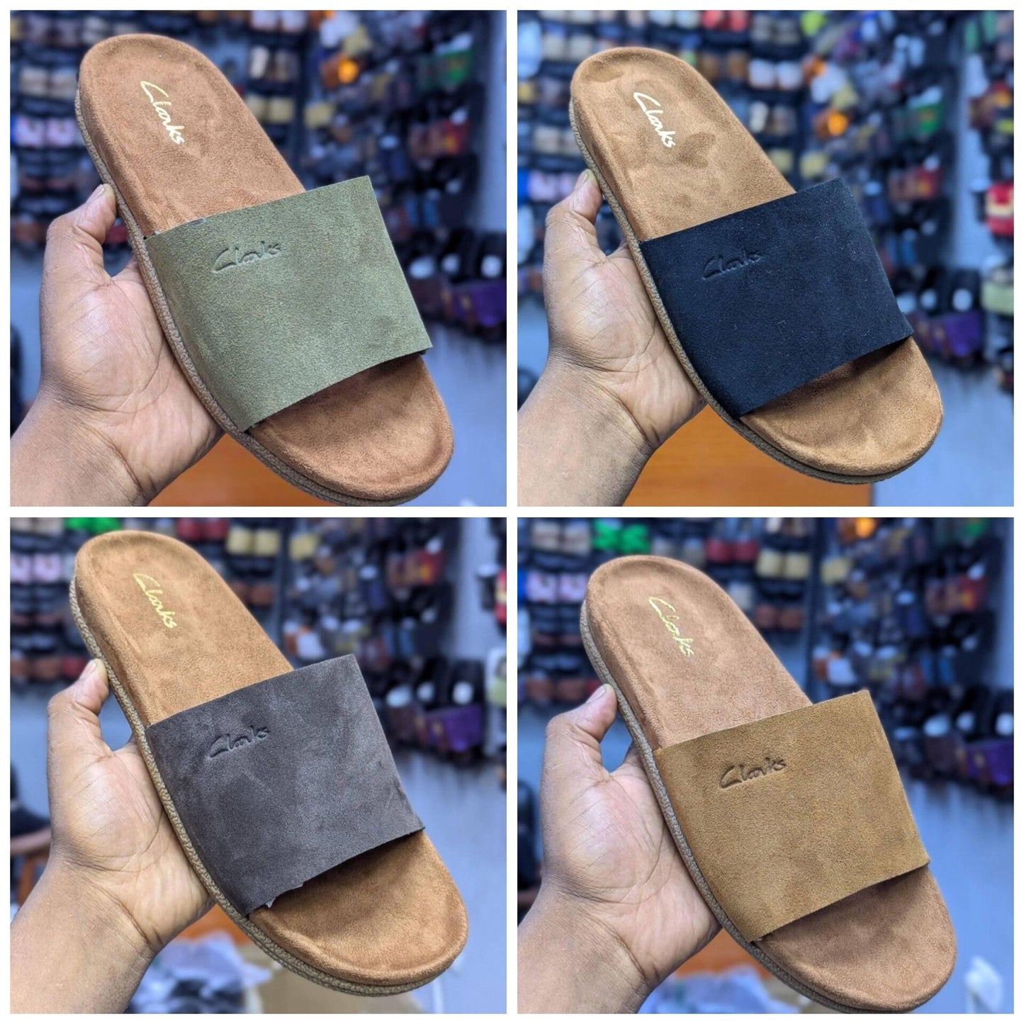 CLARKS COMFORT SLIDES