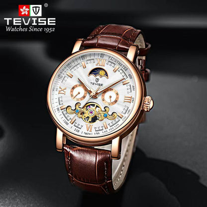 TEVISE T867H MECHANICAL WATCH MOONPHASE WATCH