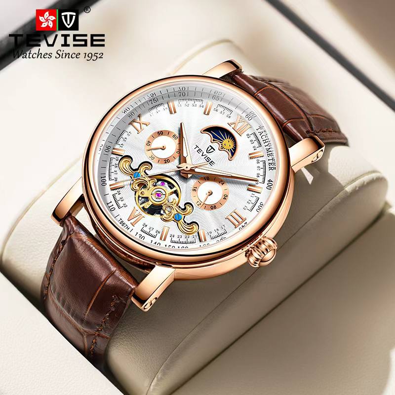 TEVISE T867H MECHANICAL WATCH MOONPHASE WATCH