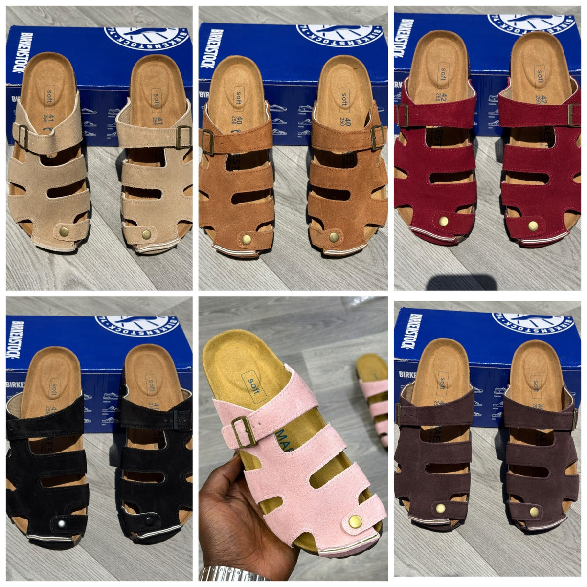 MAERKS SUEDE BUCKLE SANDALS