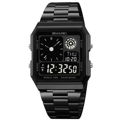 SKMEI VINTAGE DUAL TIME WATCH