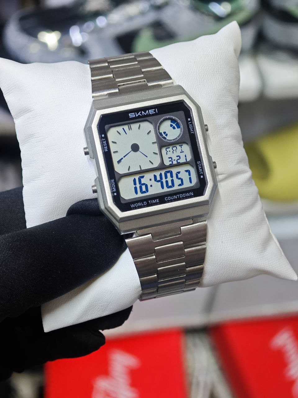 SKMEI VINTAGE DUAL TIME WATCH